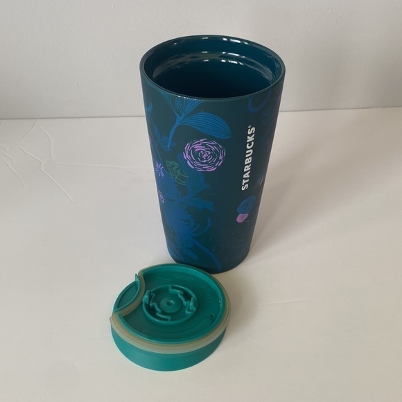 STARBUCKS Peacock Rising Floral Ceramic Double Wall Tumbler - Picture 7 of 9
